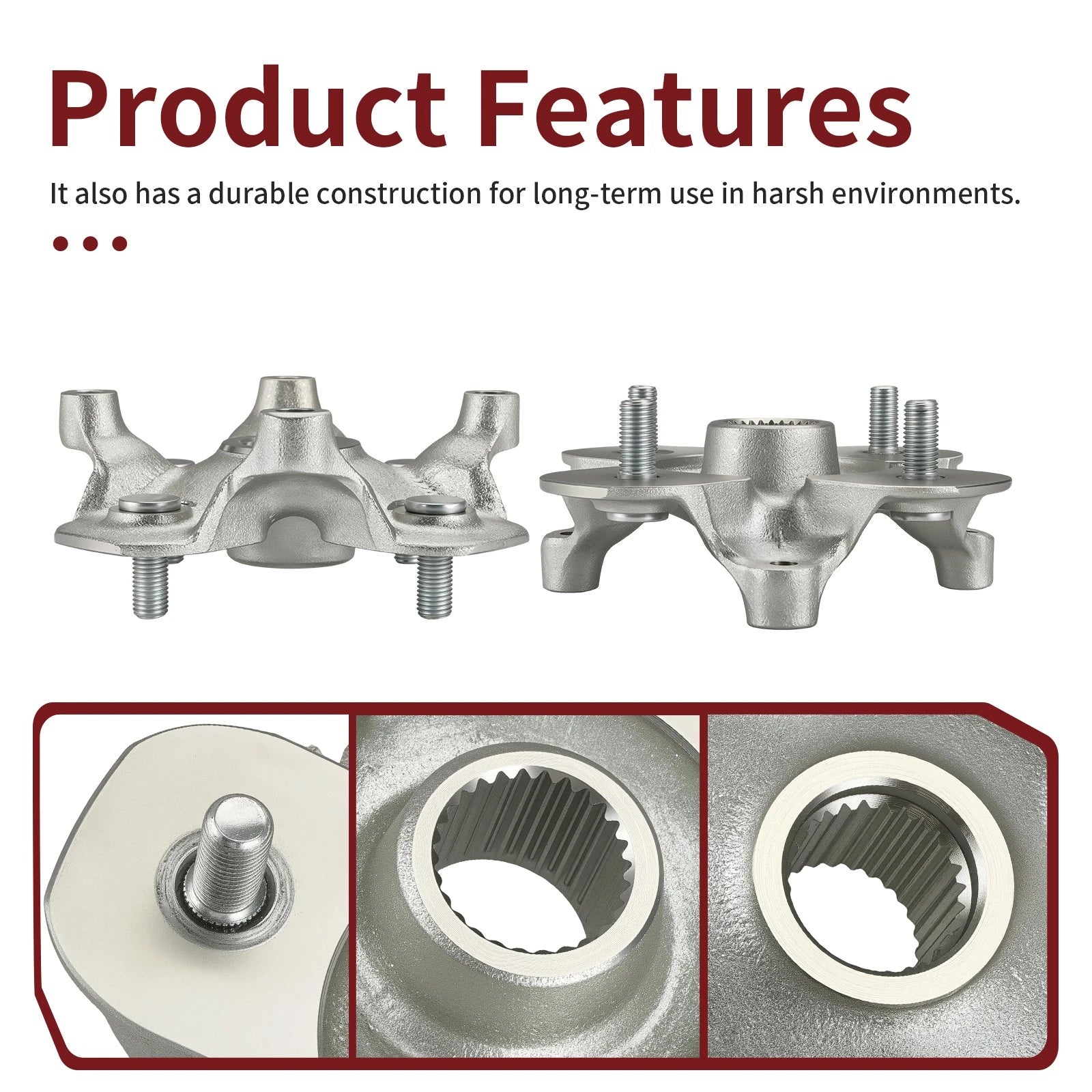 2 Wheel Hubs for Yamaha Kodiak 450 YFM450 (2018–2024), Kodiak 700 YFM700K (2016–2024)
