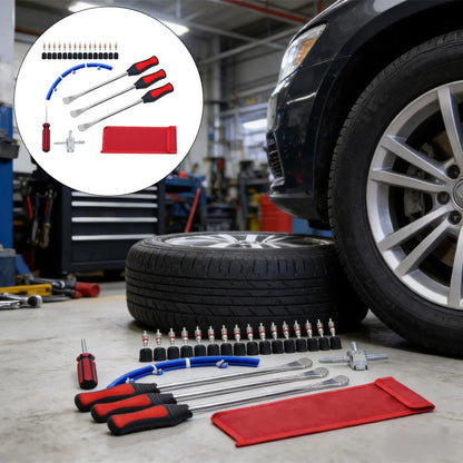 39PCS Tire Pry Tool Kit for Motorcycles, Bikes, Scooters, Handcarts