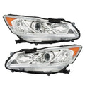 Headlight Assembly for Honda Accord (2016–2017) Halogen Left+Right Clear