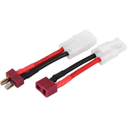 2X 14AWG Silicone Charging Cable with T Connector for Car Models 50mm
