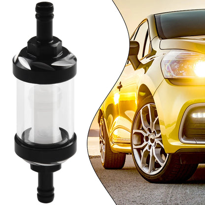 8mm 5/16in Washable Fuel Filter,Motorcycle Inline Petrol Diesel Filter