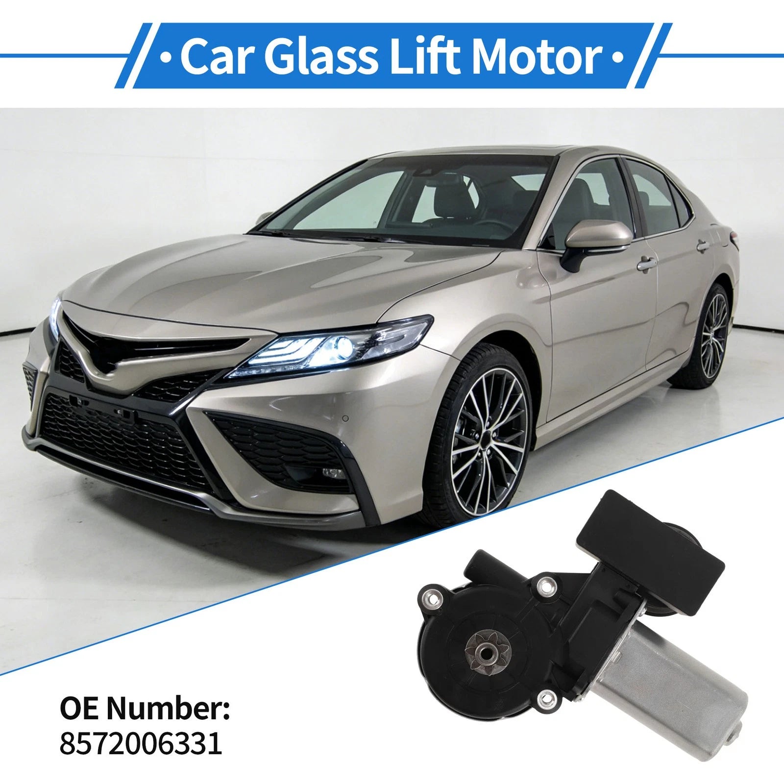 Left Front Power Window Regulator Lift Motor for Toyota Camry (2020–2021)