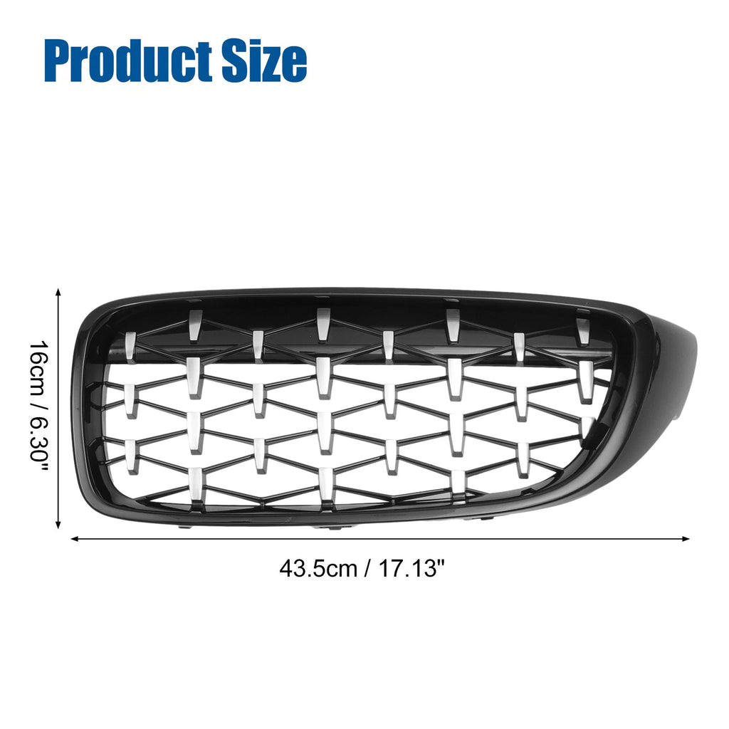 Front Hood Bumper Grille Grill Pair Replacement for BMW 428i xDrive (2017–2021)