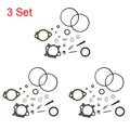Set of 3 Carburetor Rebuild Kits for Briggs & Stratton (492495, 493762, 498260)