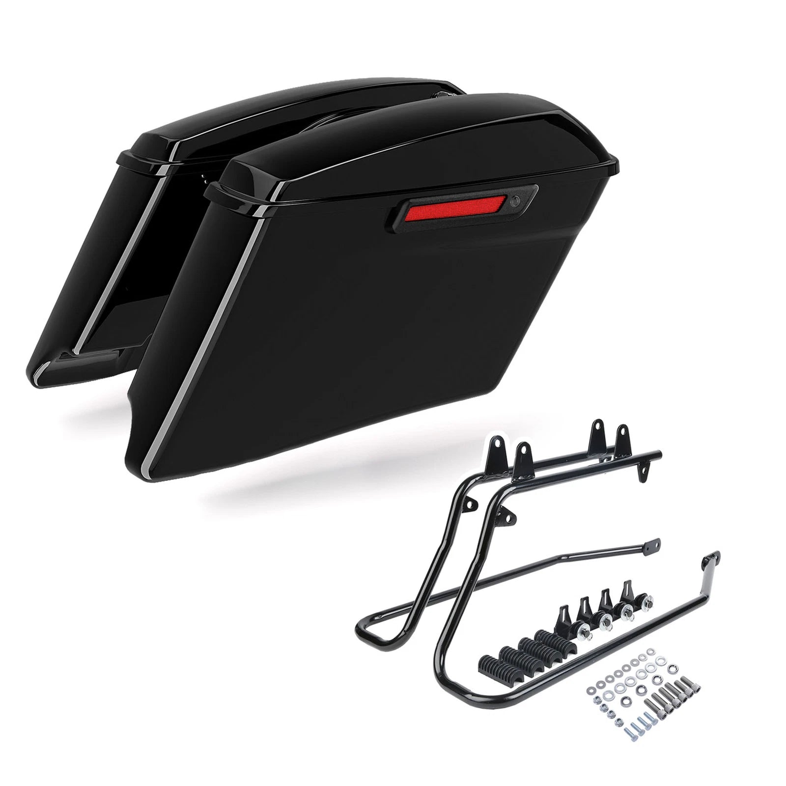 4" Stretched Saddlebags Bracket for Harley Softail Fat Boy (1984–2017)