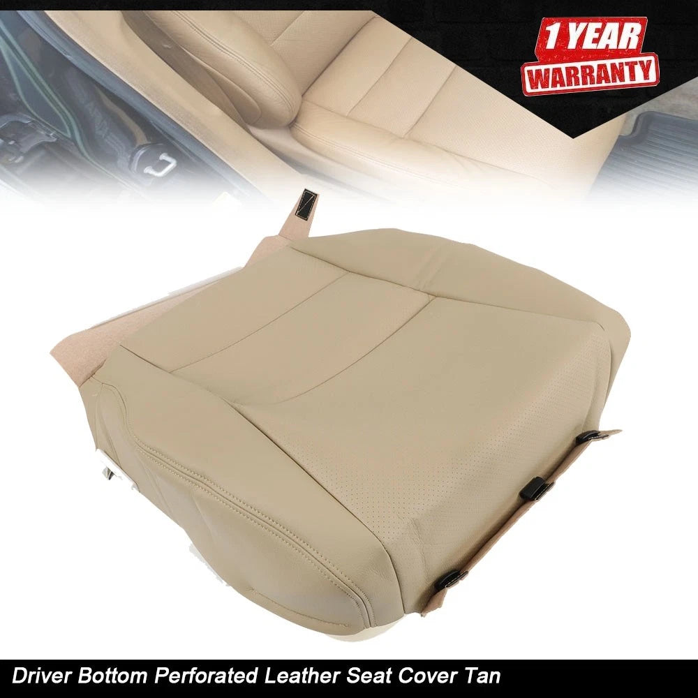 Seat Cover for Acura RDX (2007–2012) Driver Side Bottom Perforated Tan Leather