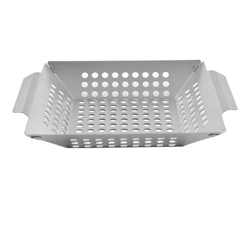 Stainless Steel Vegetable Grill Basket for Barbecue Cooking