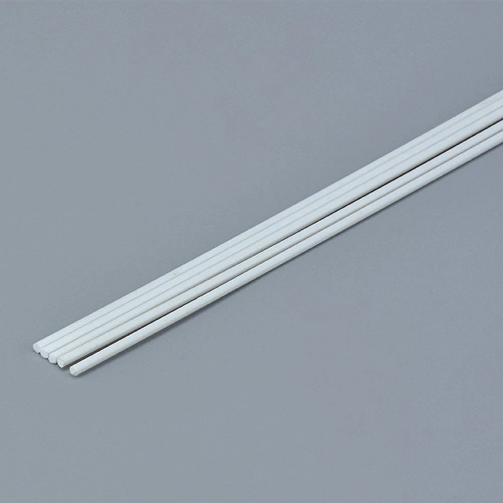 Plastic Rods Solid Bar Round Tube for Various Applications (250mm x 1/2/3/4/5/6mm)