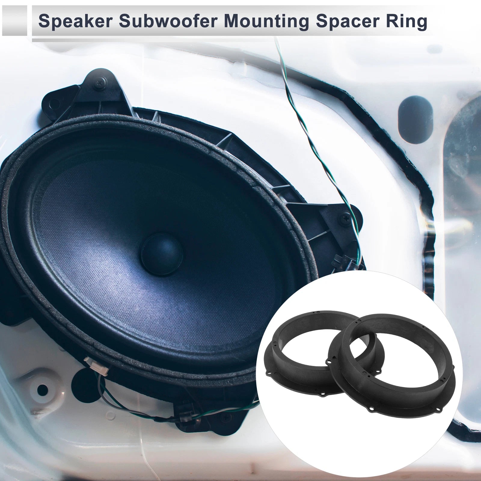 2X Speaker Spacer Ring Adapter for Skoda 6.5" Tweeter