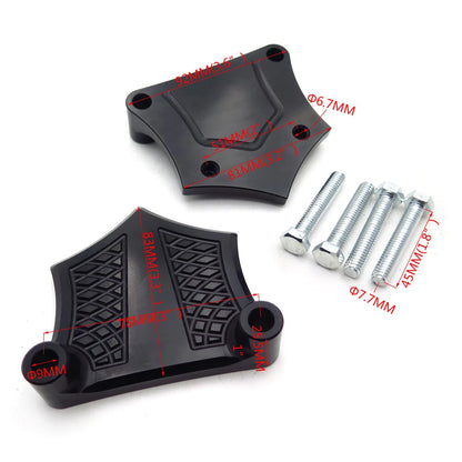 E-O Black Contrast Fender Spacer for Harley Baggers (1984–2013)