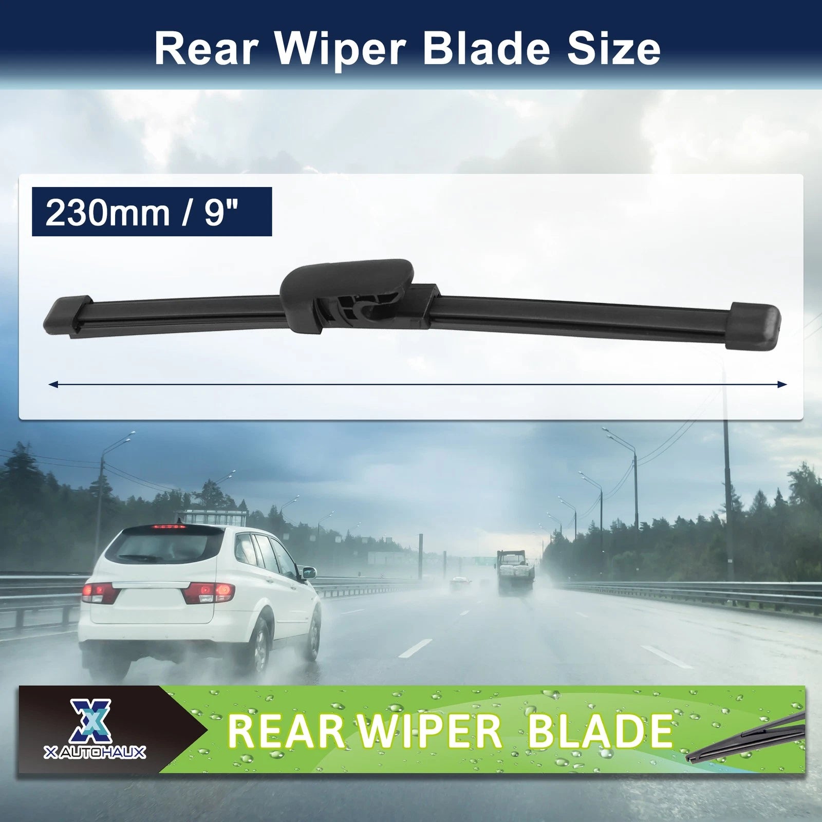 Rear Wiper Blade 230mm Replacement for Hyundai Veloster (2011–2018)