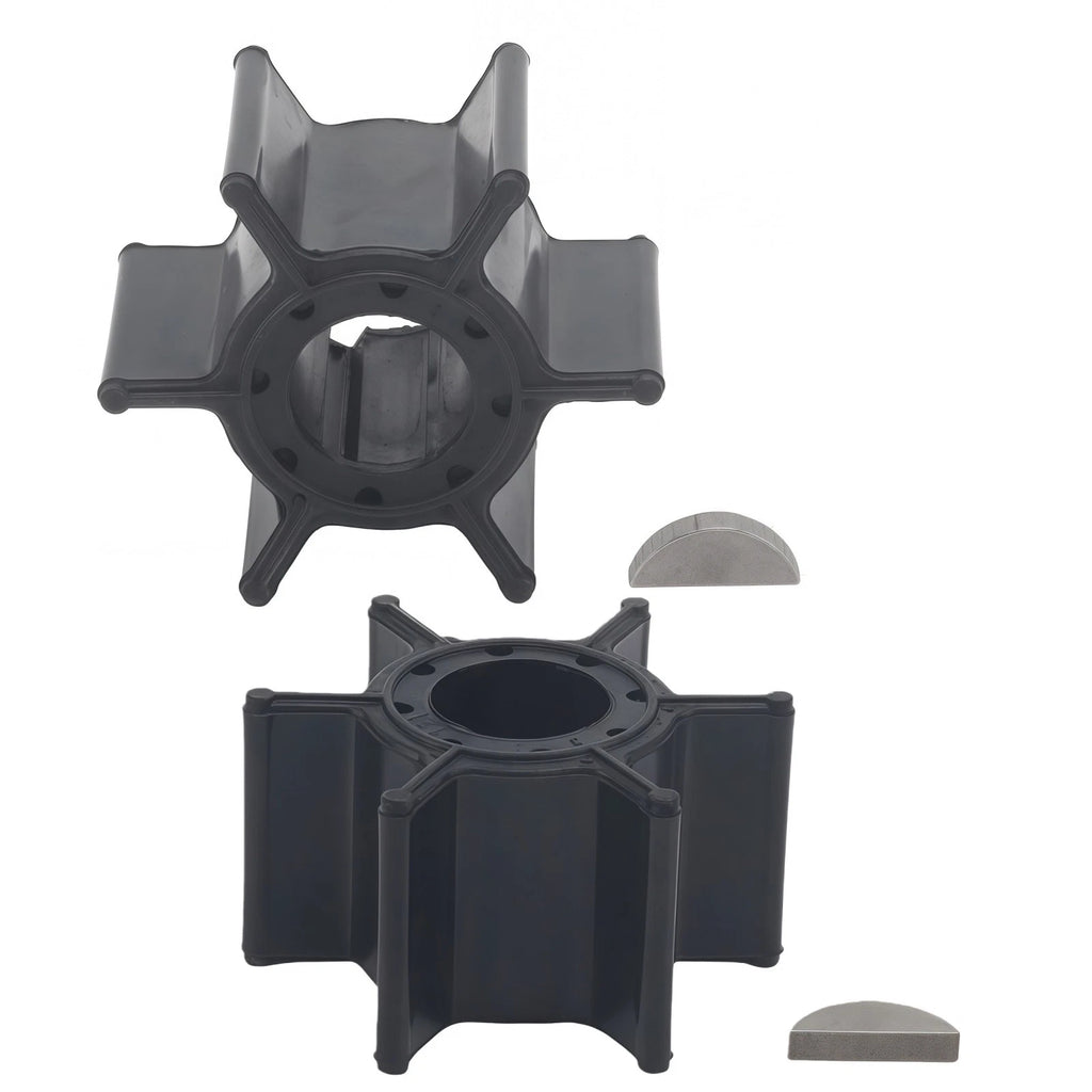 Water Pump Impeller & Key for Yamaha Outboard 9.9 15 HP (682-44352-00)