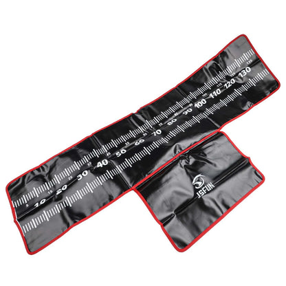 Fishing Unhooking Mat 140x35cm with Tape Measure for Efficient Catching
