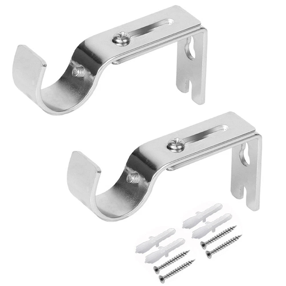 Flexible Iron Bracket for Adjustable Curtain Rods (Various Environments)
