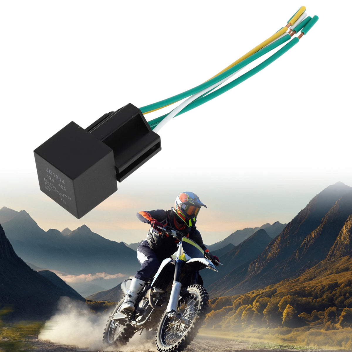 1 Pc 5 Pin 12V 40A Waterproof Auto Relay for Car with Harness Socket