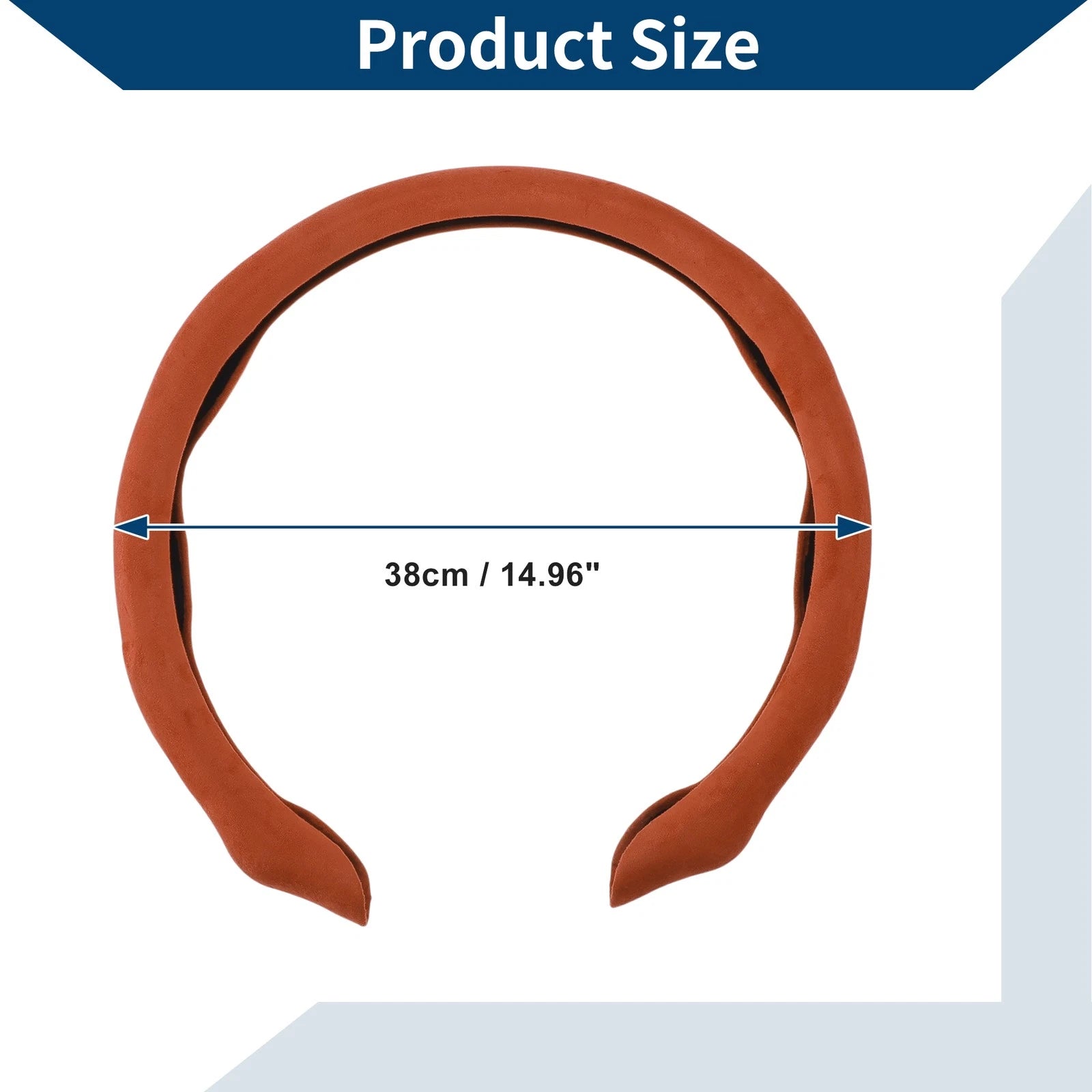 Steering Wheel Cover for ABS Car (14.96") - Orange
