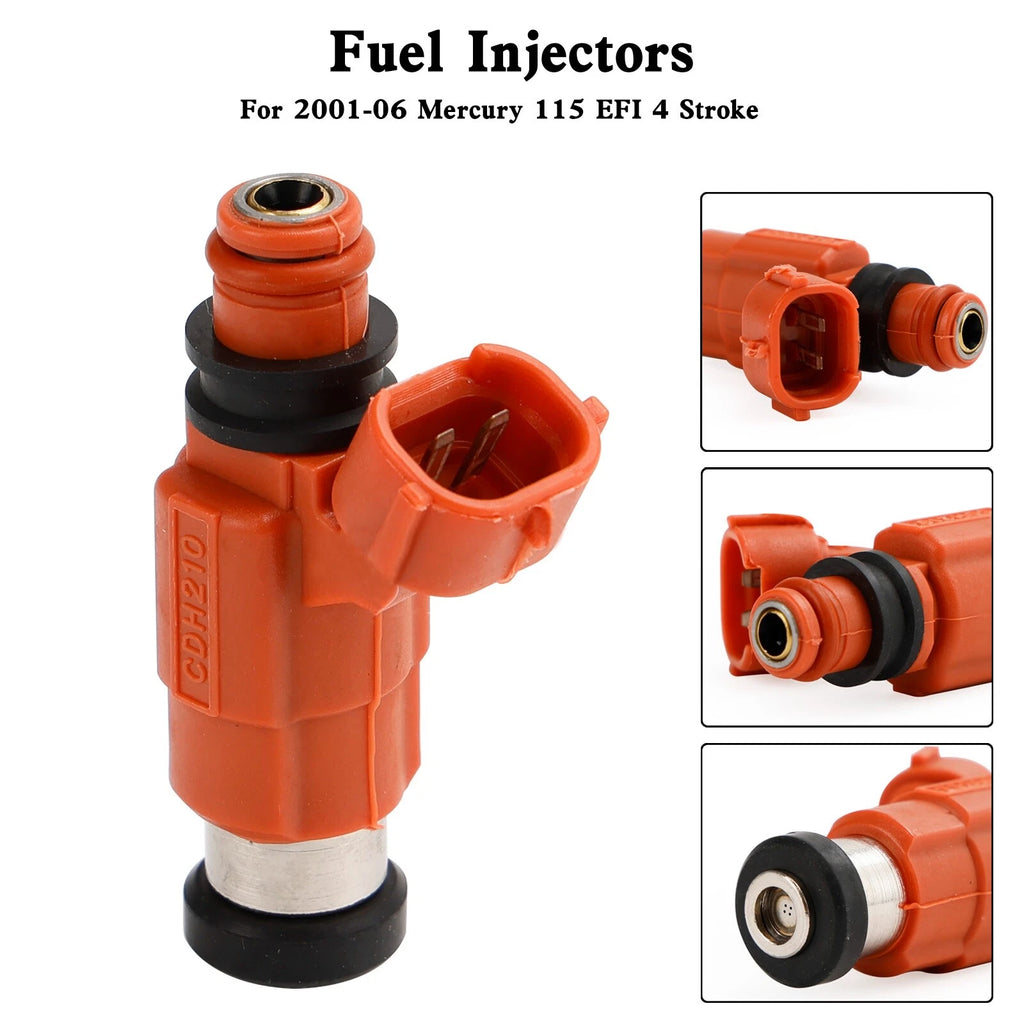 Set of 4 Fuel Injectors for Mercury 115 EFI 4 Stroke (2001–2006) 880887T1