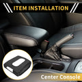 Center Console Cover for GMC Sierra 1500 (2014–2023) Microfiber Leather Black
