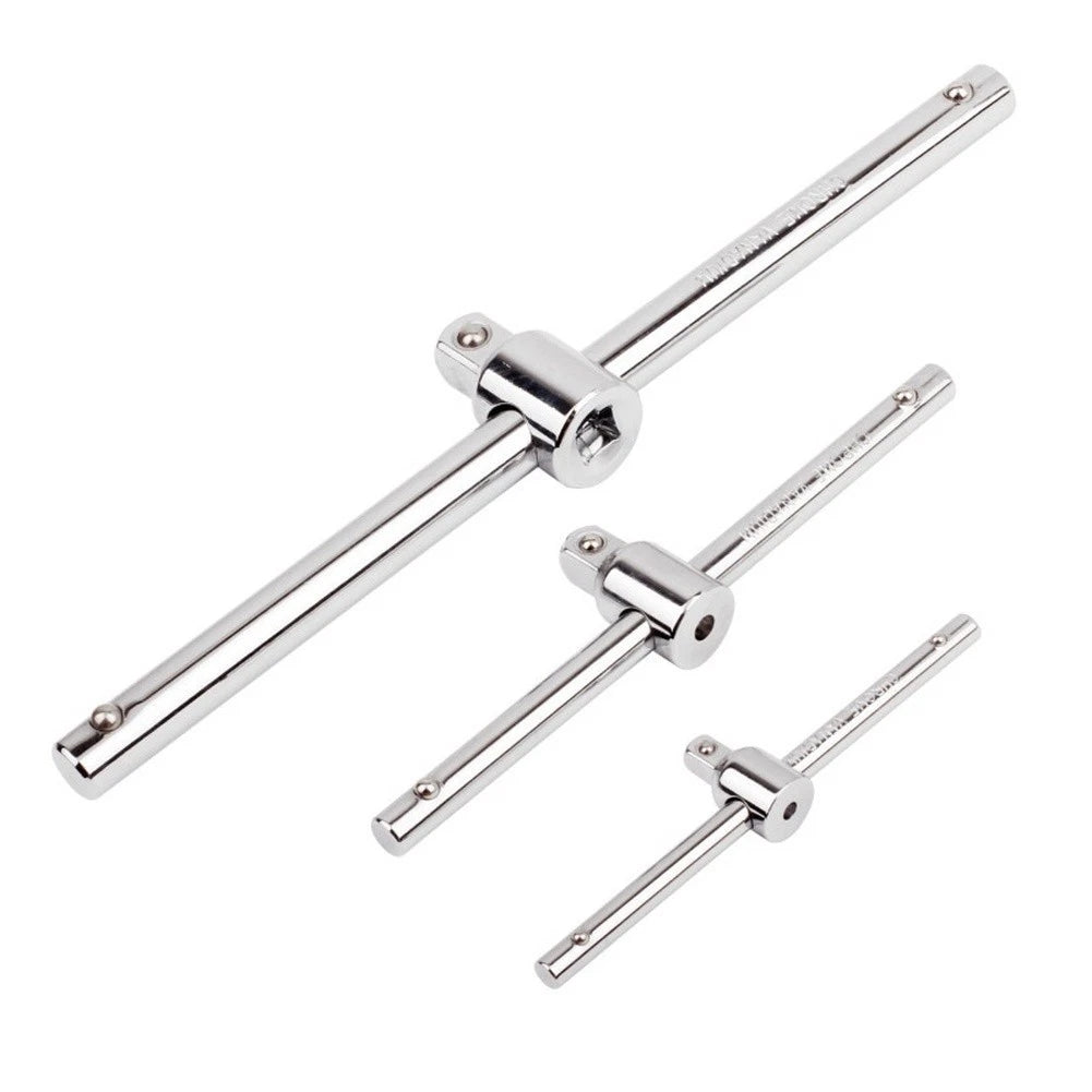 T-Bar Sliding Handle Wrench for Socket Compatibility (Chrome Steel)