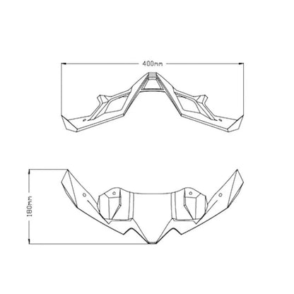 Front Spoiler Fairings for Kawasaki Z900 (2020–2024)