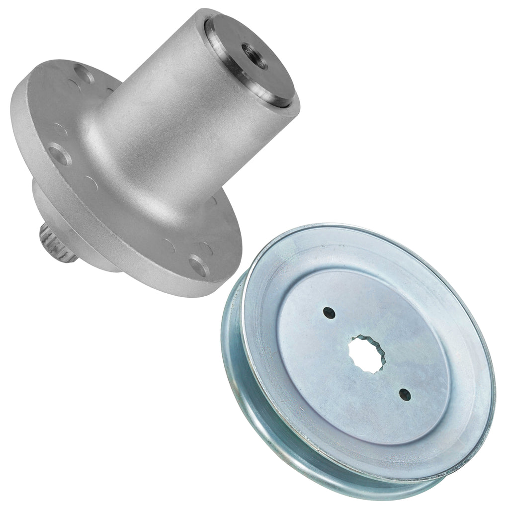 Deck Spindle with 6.47 in Pulley Replacement for Hustler Raptor SD (2009–2011)