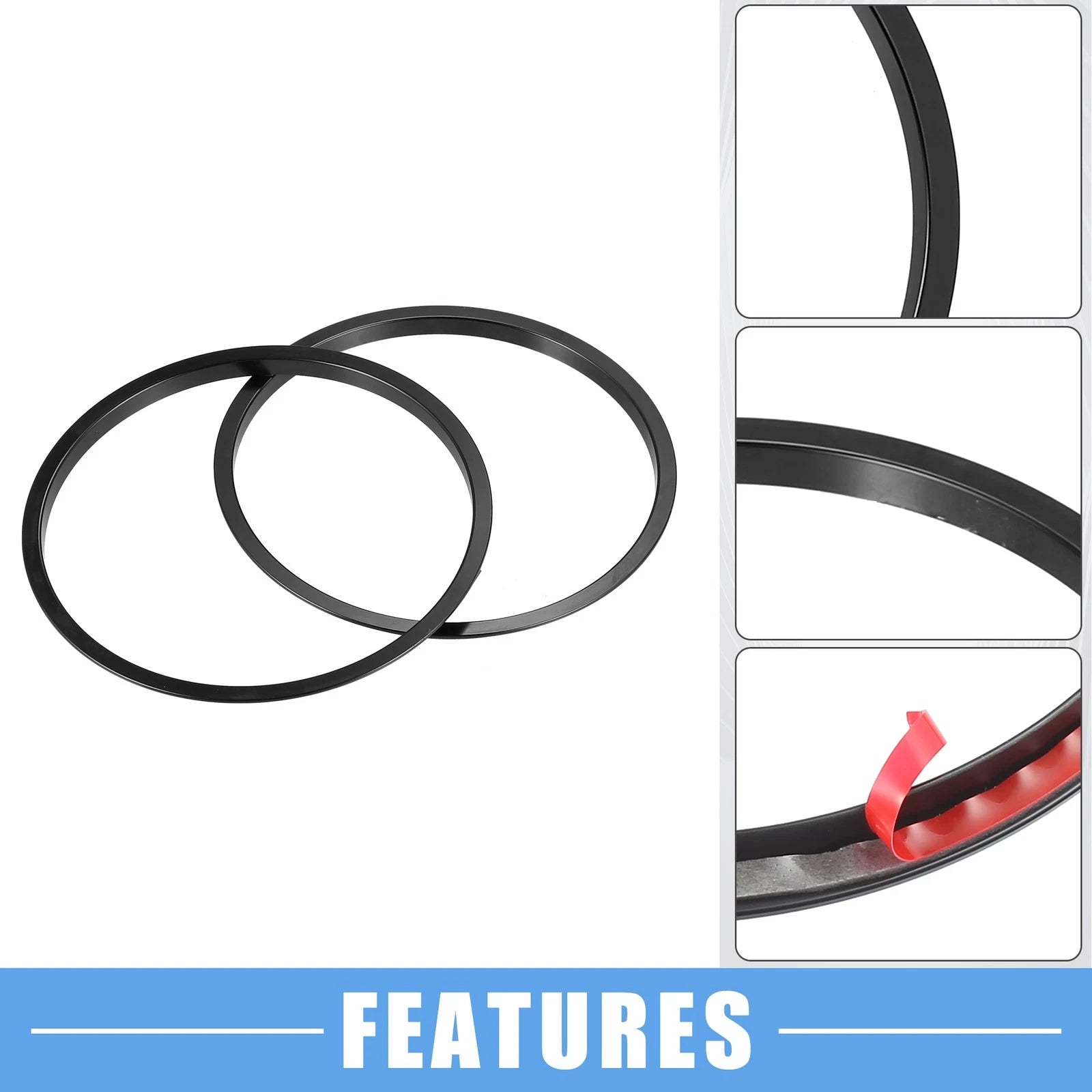 4pcs AC Vent Ring Cover Trim Replacement for Toyota Tacoma (2016–2024)
