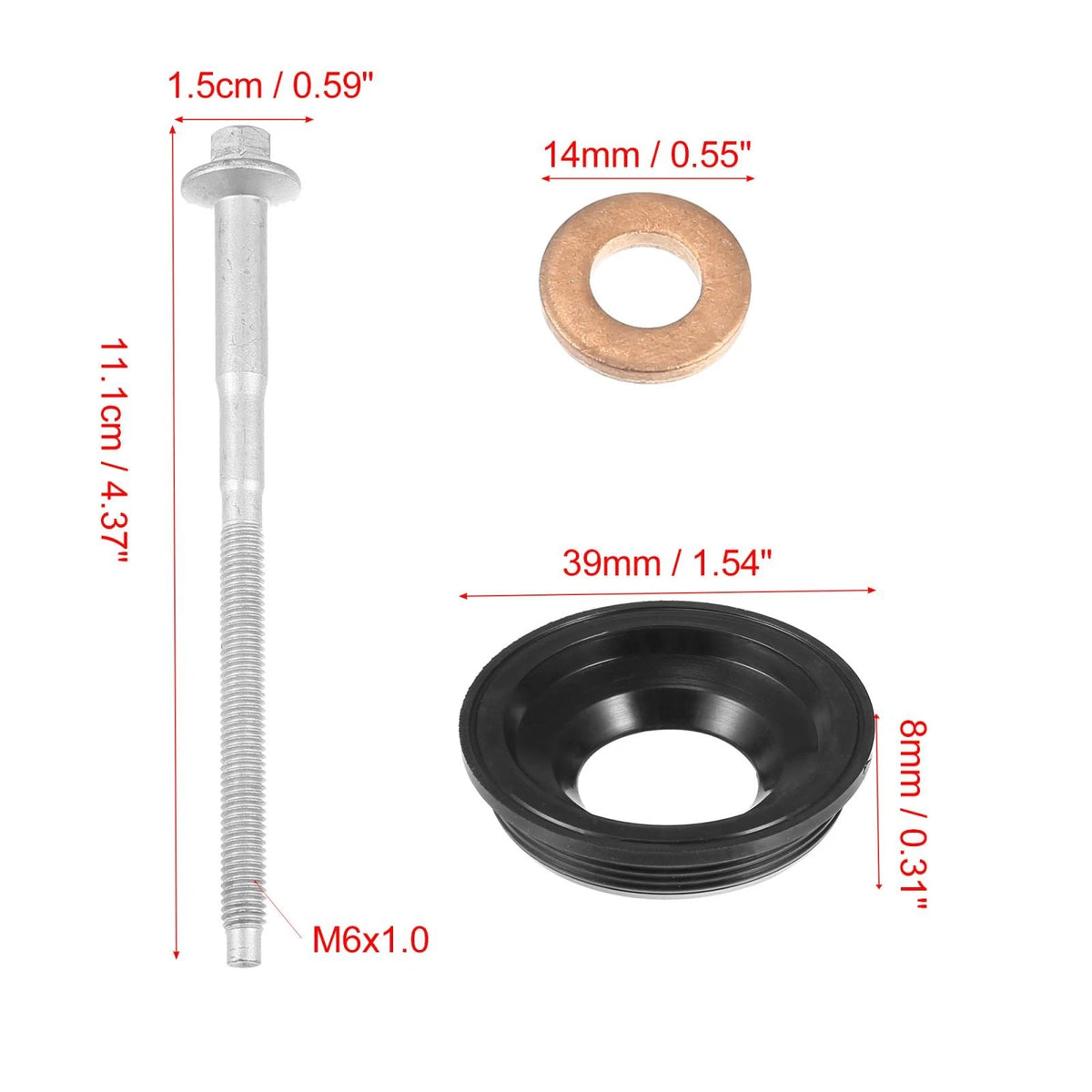 Diesel Injector Seal Clamp Bolts Kit for Ford Transit MK7 (2006–2011)