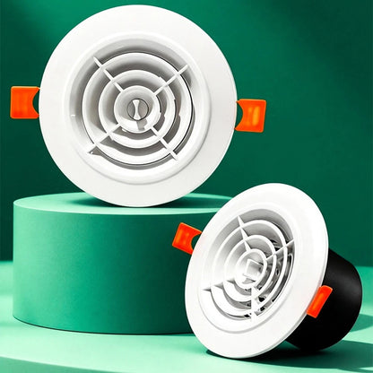 Disc Style Ceiling Air Outlet for AC Wall Exhaust Cap Ventilation Cover