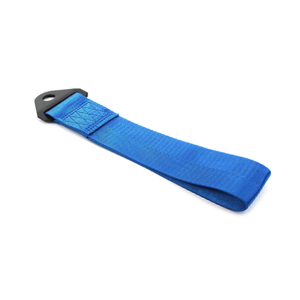 Racing Car Towing Strap for Universal Rear/Front Bumper - Blue