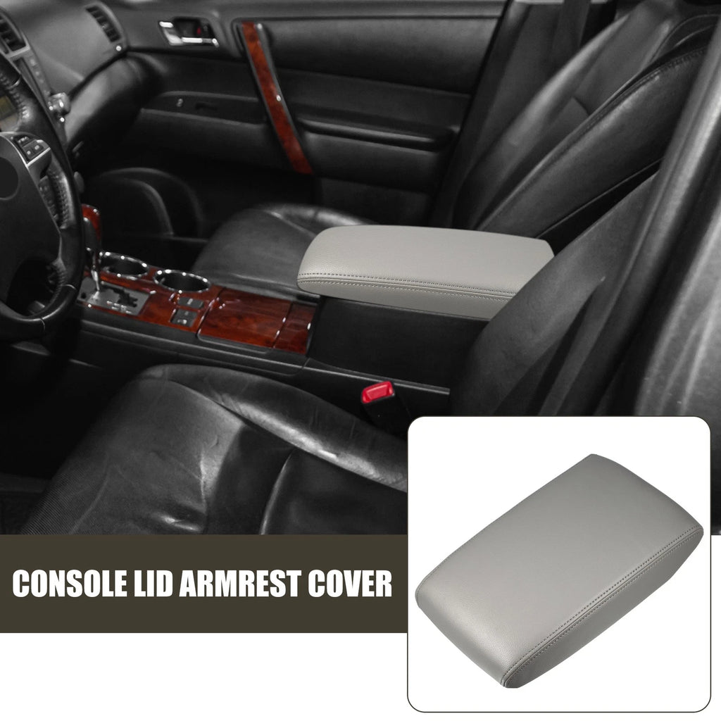 Car Center Console Lid Armrest Cover for Toyota Highlander (2014–2019)
