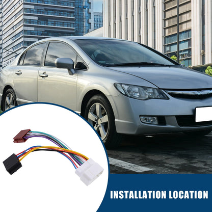 ISO Radio Stereo Harness Adapter Kit for Honda Accord Civic CRV (2005–2021)