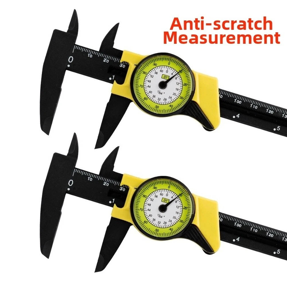 150mm Plastic Caliper with Clear Metric Markings for Quick Reading