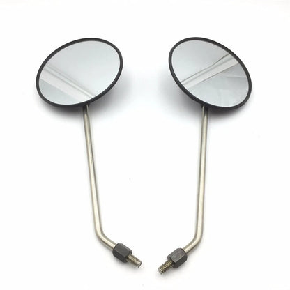 5" Round Long Stem Mirrors 8mm for Honda Kawasaki Suzuki (Cruise)