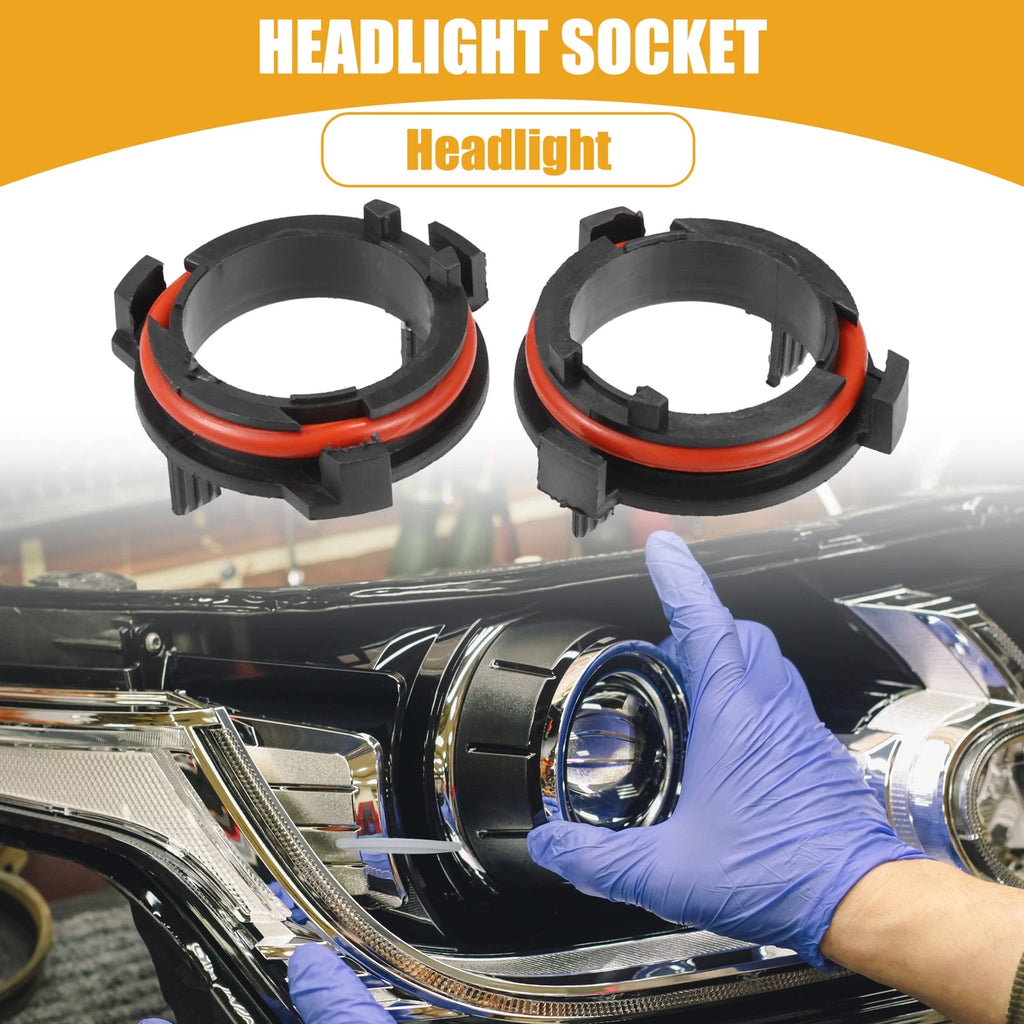LED Headlight Bulb Retainer Holder Pair for Honda (2003–2007)