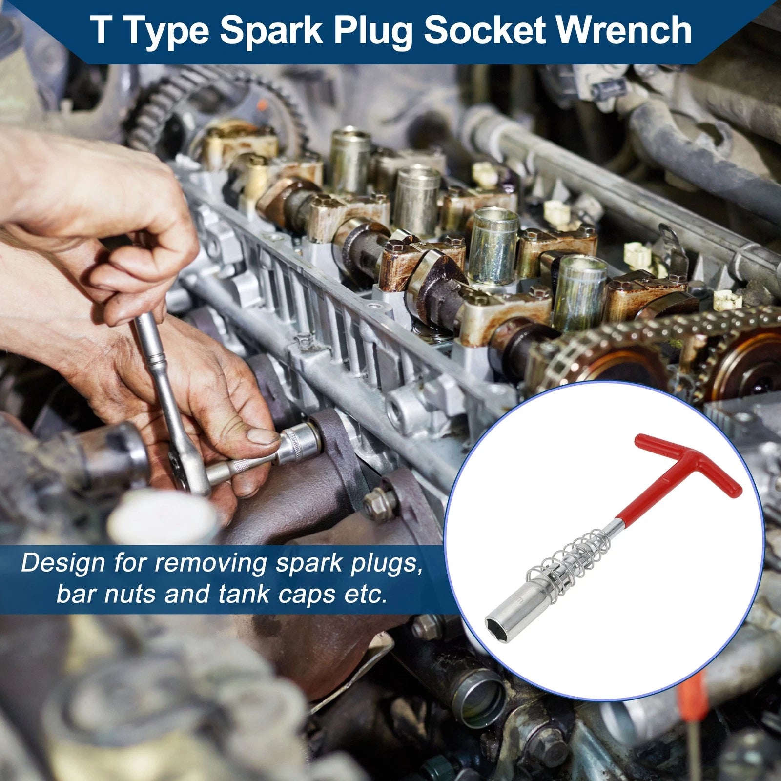 16mm Hexagon Spark Plug Socket Wrench for Automotive