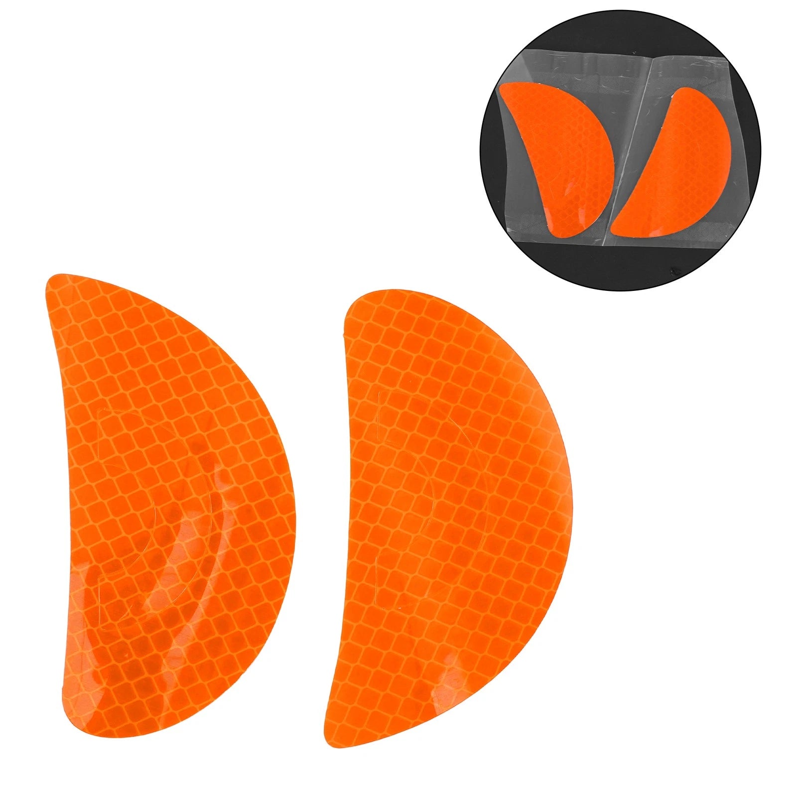 Reflective Bumper Decal for Universal Vehicles (Fluorescent Orange Red)