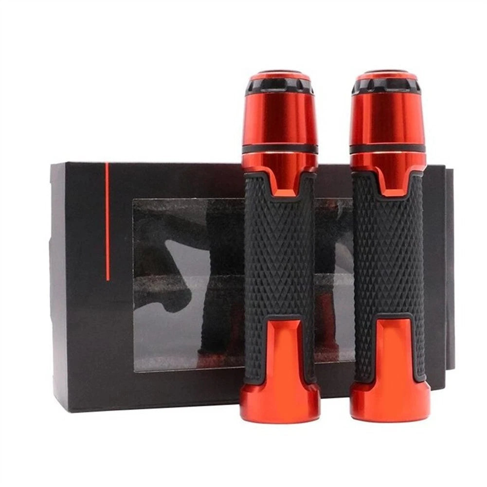 Long Rubber Handlebar Grips for Motorcycle (Comfortable Riding Control)