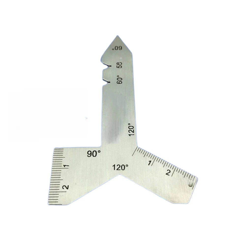 Drill Bit Angle Gauge for Stainless Steel Thread Pitch (55/60/90/120)