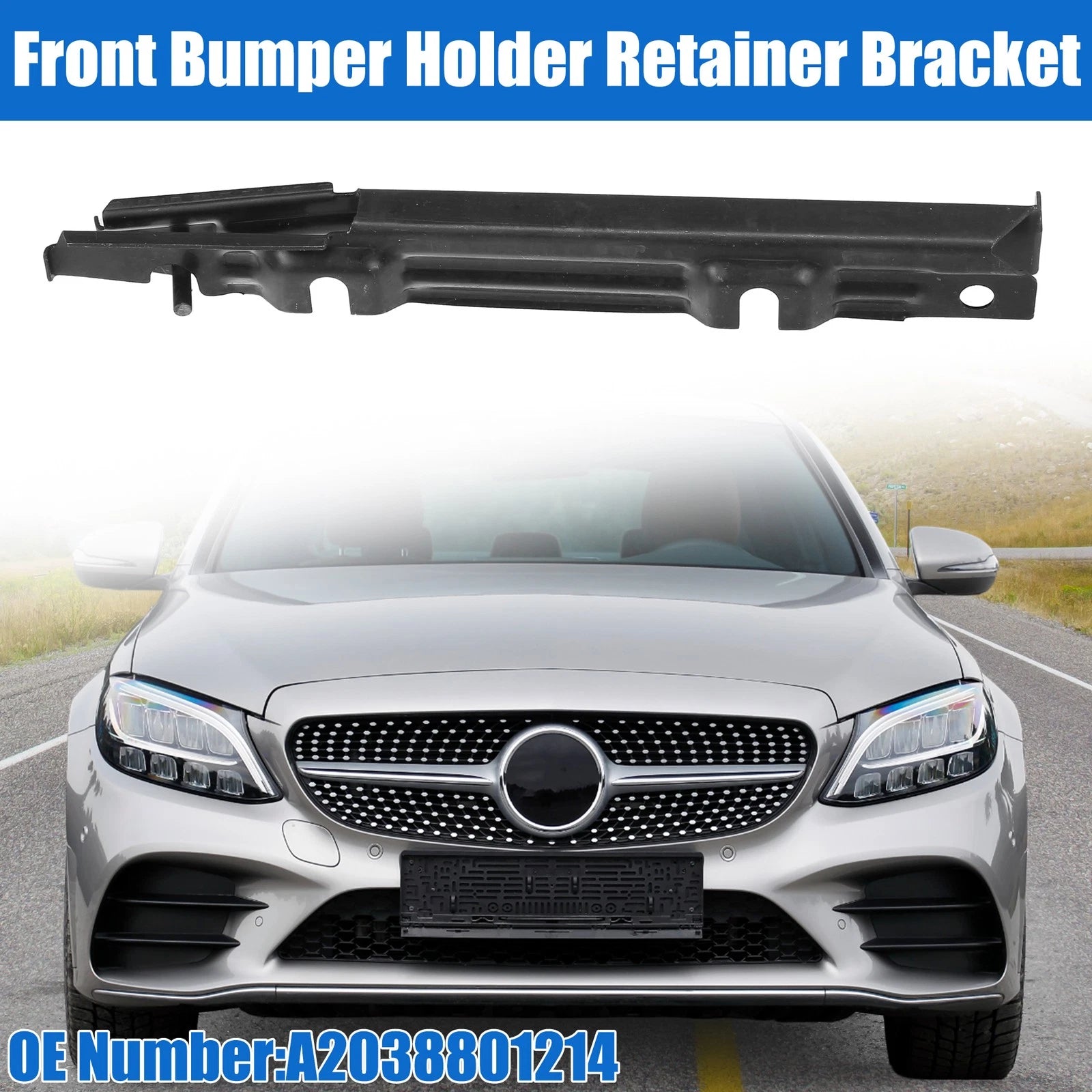 Front Right Upper Bumper Cover Inner Support Bracket for Mercedes-Benz CLK63 (2007–2015)