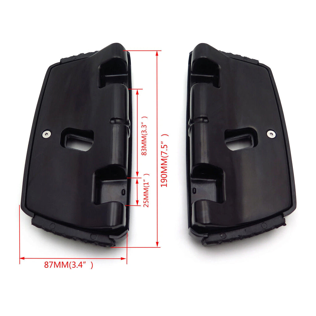 Passenger Floorboard Kit for Harley Touring Models (1993–2008) Black
