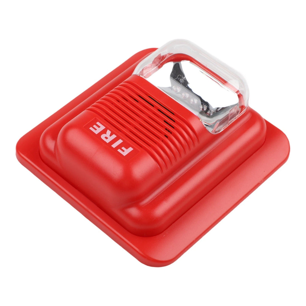 Audible and Visual Alarm Siren with LED Strobe Light for DC 12 24 Volt