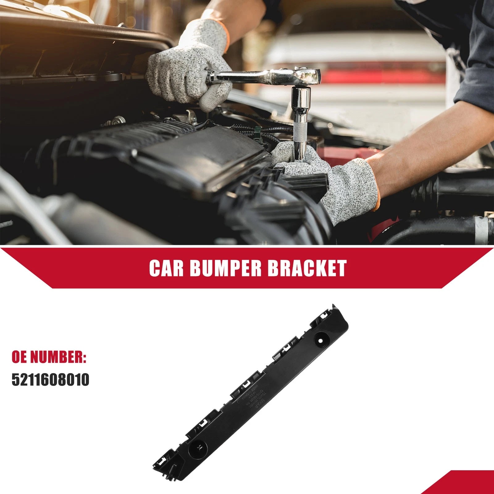 Front Right Bumper Bracket Replacement for Toyota Sienna (2011–2017)