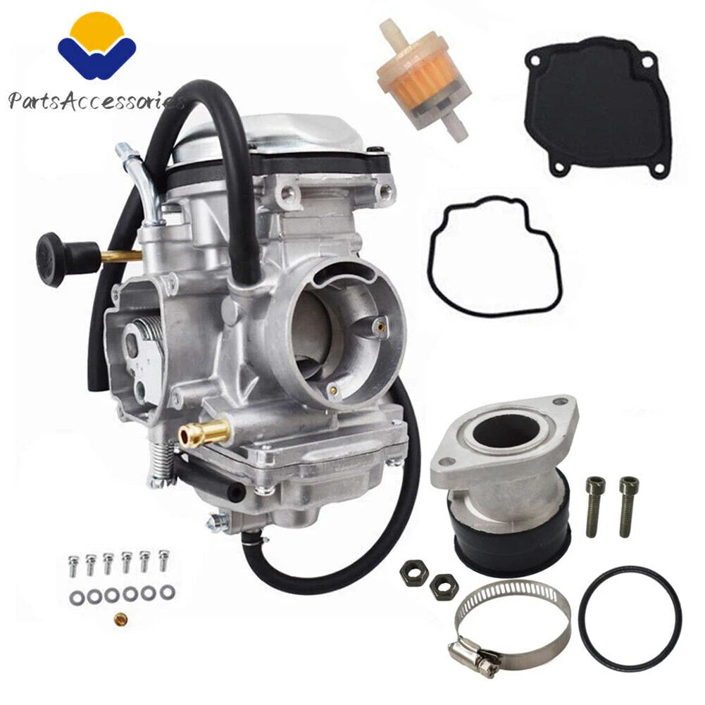 Carburetor + Intake Manifold Boot for Yamaha Bear Tracker 250 (1999–2004)