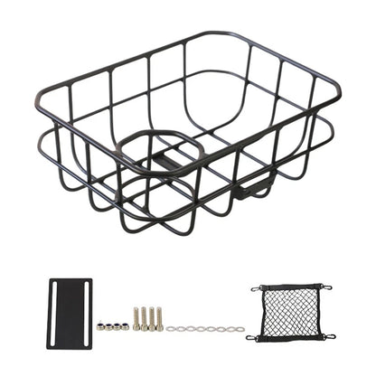 Compact Front Bicycle Basket with Water Bottle Holder