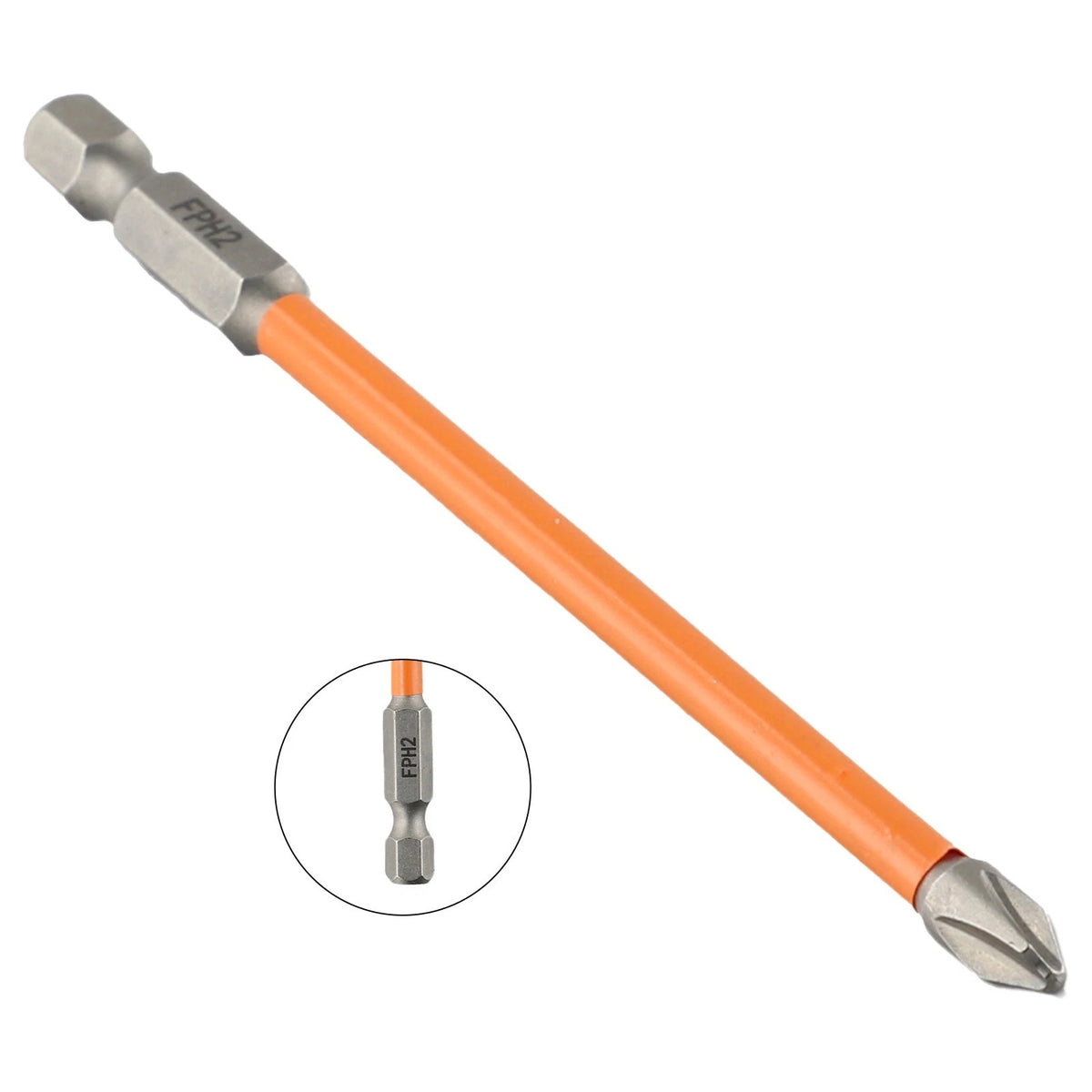 Magnetic Slotted Cross Screwdriver Bit for Electrician FPH2 (65mm, 110mm)