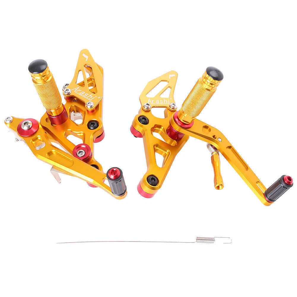 Adjustable Rearsets Foot Pegs for Yamaha MT-07 (2014–2017) Gold