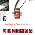 Red LED Digital Gear Indicator Light Display for Universal Vehicles (0-6)