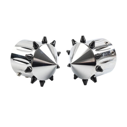 CNC Cut Front Axle Cap Nut Covers for Harley Touring Road King Street Glide