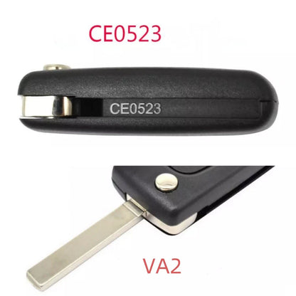 2 Button Remote Control Key CE0523 VA2 for Citroen C3 Picasso C2 C4 C8