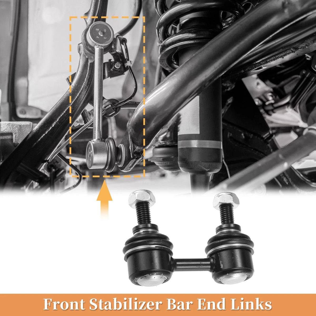 2pcs Front Stabilizer Sway Bar Link Replacement for Chevrolet Prizm (1998–2002)